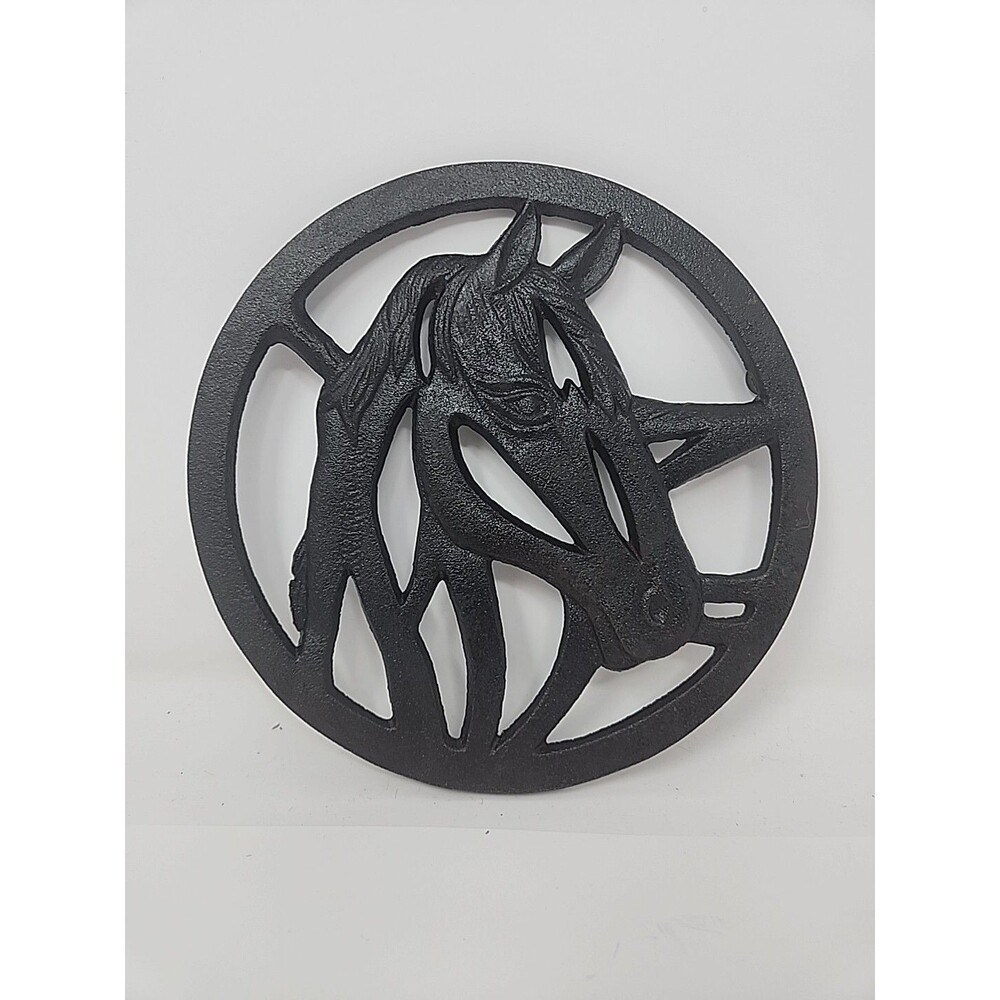 Old Mountain Cast Iron Trivet Horse Head Design Pot Holder 2017